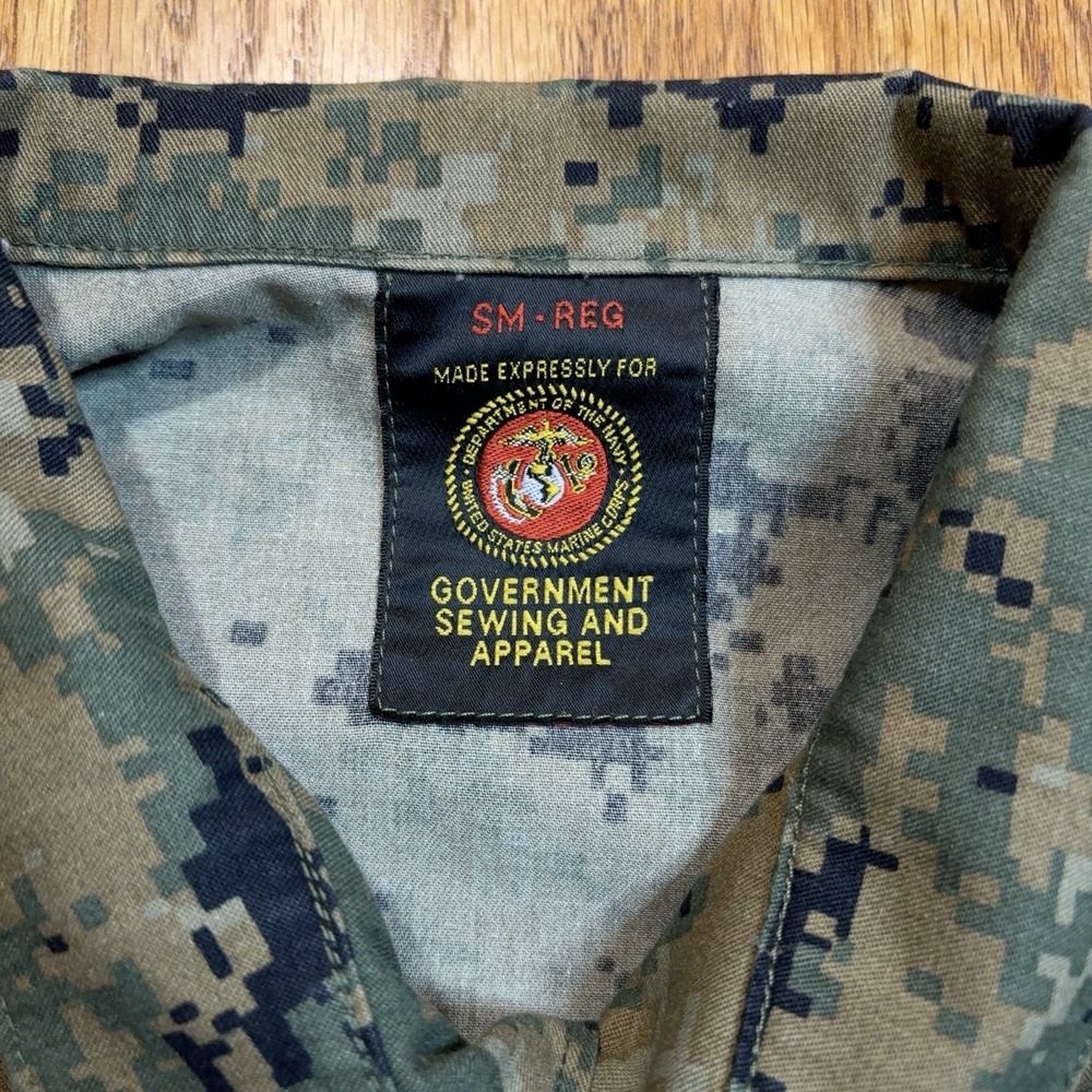 US Marines Woodland Marpat Digital Camo Shirt Small Regular American Apparel - Picture 3 of 10